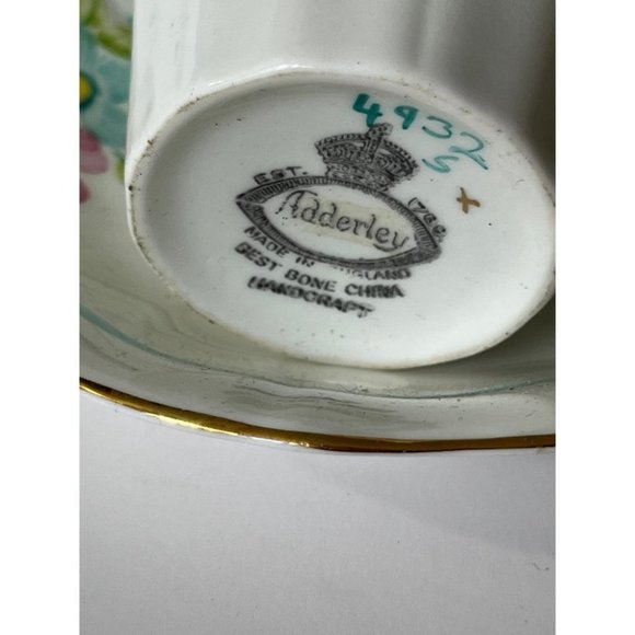 Adderley vintage tea cup and saucer - rare - beautiful antique condition​ - Picture 7 of 9